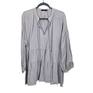 Fate Boutique Grey Ruffle Top